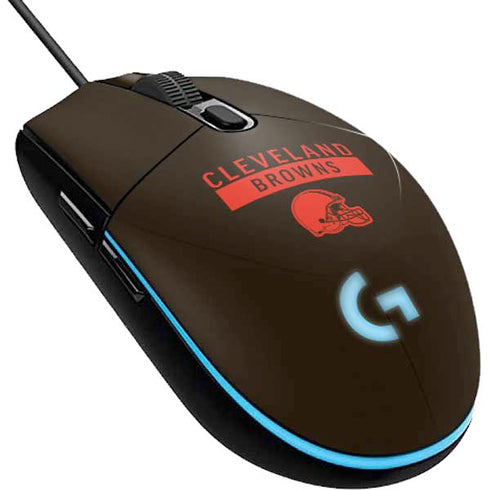 NFL Cleveland Browns Brown Performance Series G203 Prodigy RGB Wired Gaming Mouse Skin